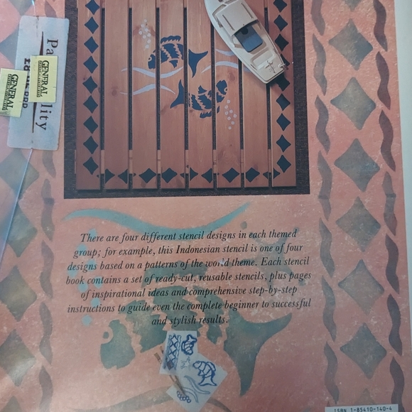 Indonesian Bathroom Stencil Kit by Jocasta Innes - Patterns of the World NIP - Picture 3 of 5